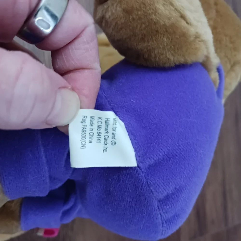 HALLMARK Kiss Kiss Bears Plush Hearts Love Stuffed Animal‎ Valentine Magnetic